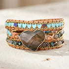 Labradorite Heart of Protection Bracelet
