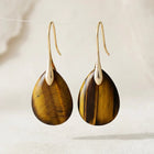Tiger's Eye Drop Earrings