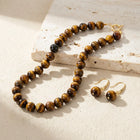 Bold Tiger's Eye Necklace & Earrings (set or separate)
