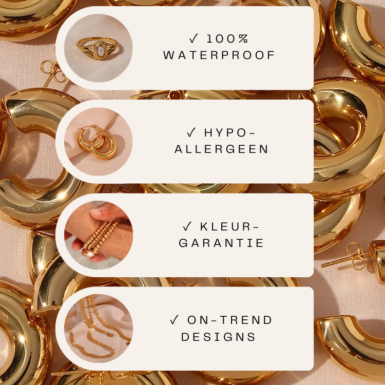 Gouden minimalistische huggie oorbellen