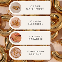 Gouden minimalistische huggie oorbellen