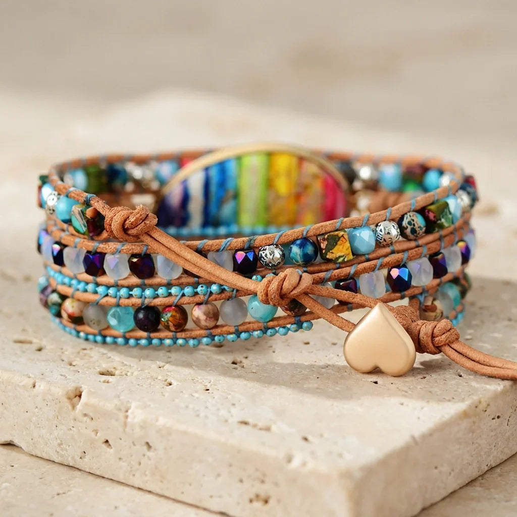 Positive Chakra Tree of Life Bracelet