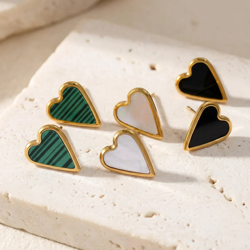 Heart Charm Earrings