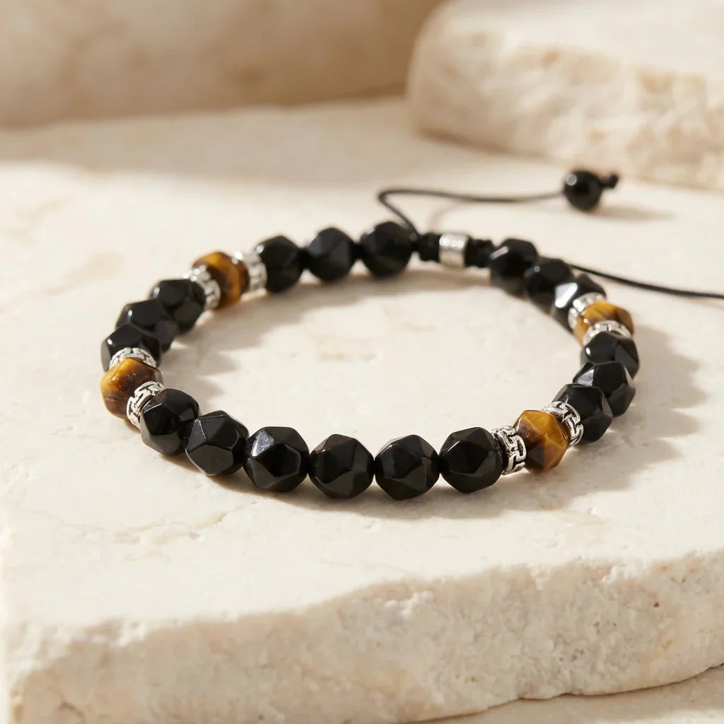 Tiger's Eye Onyx Power Bracelet