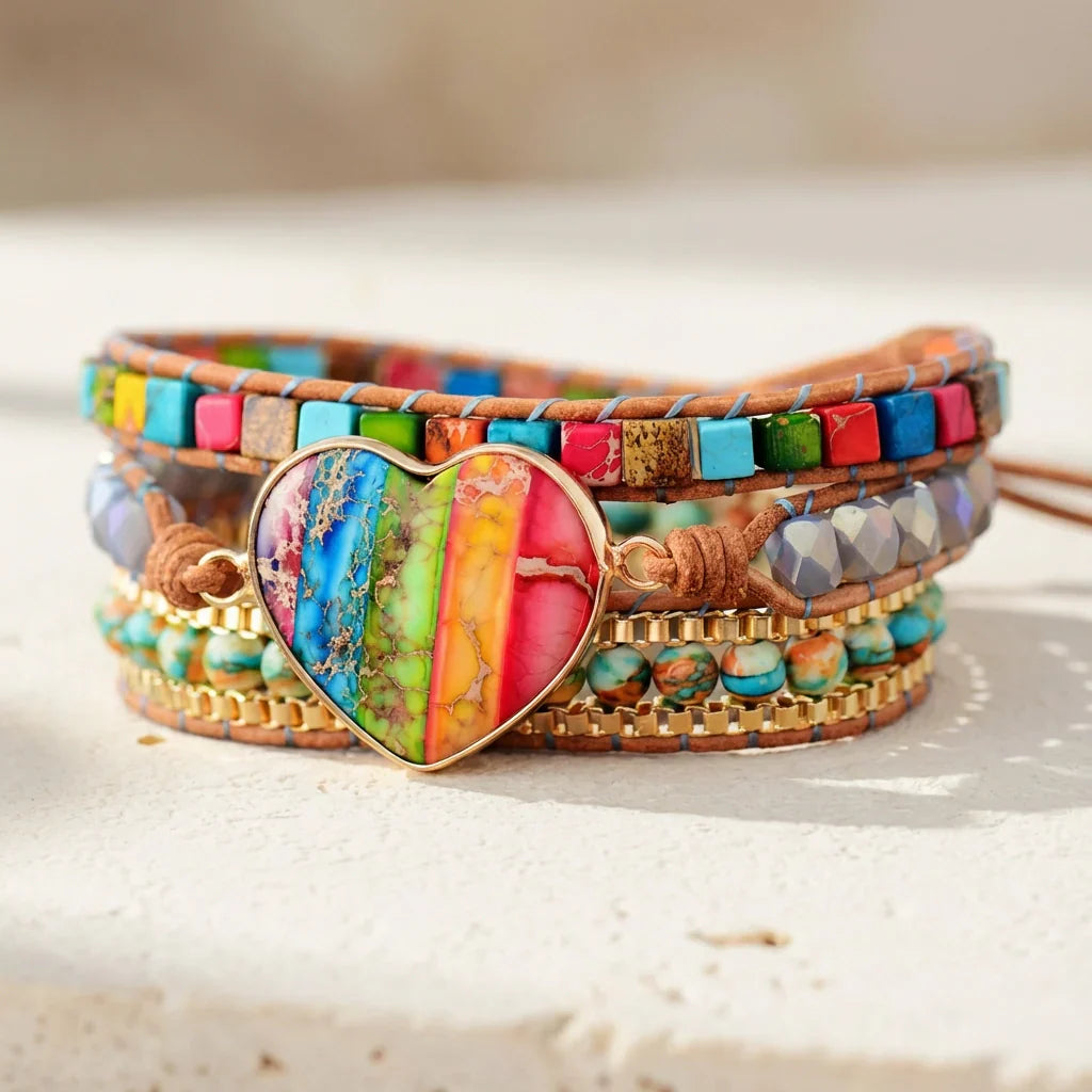 Healing Chakra Heart Bracelet