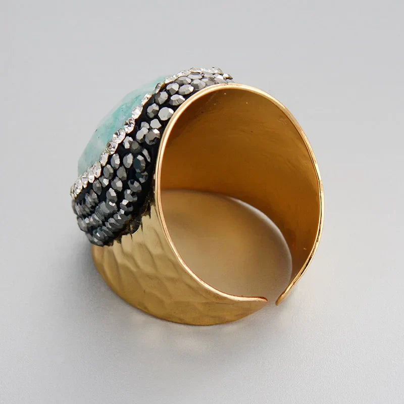 Amazonite Balance Ring