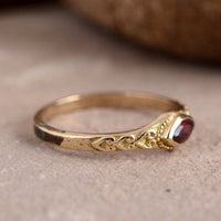 Gouden ring met sterren en maan in zirkonia