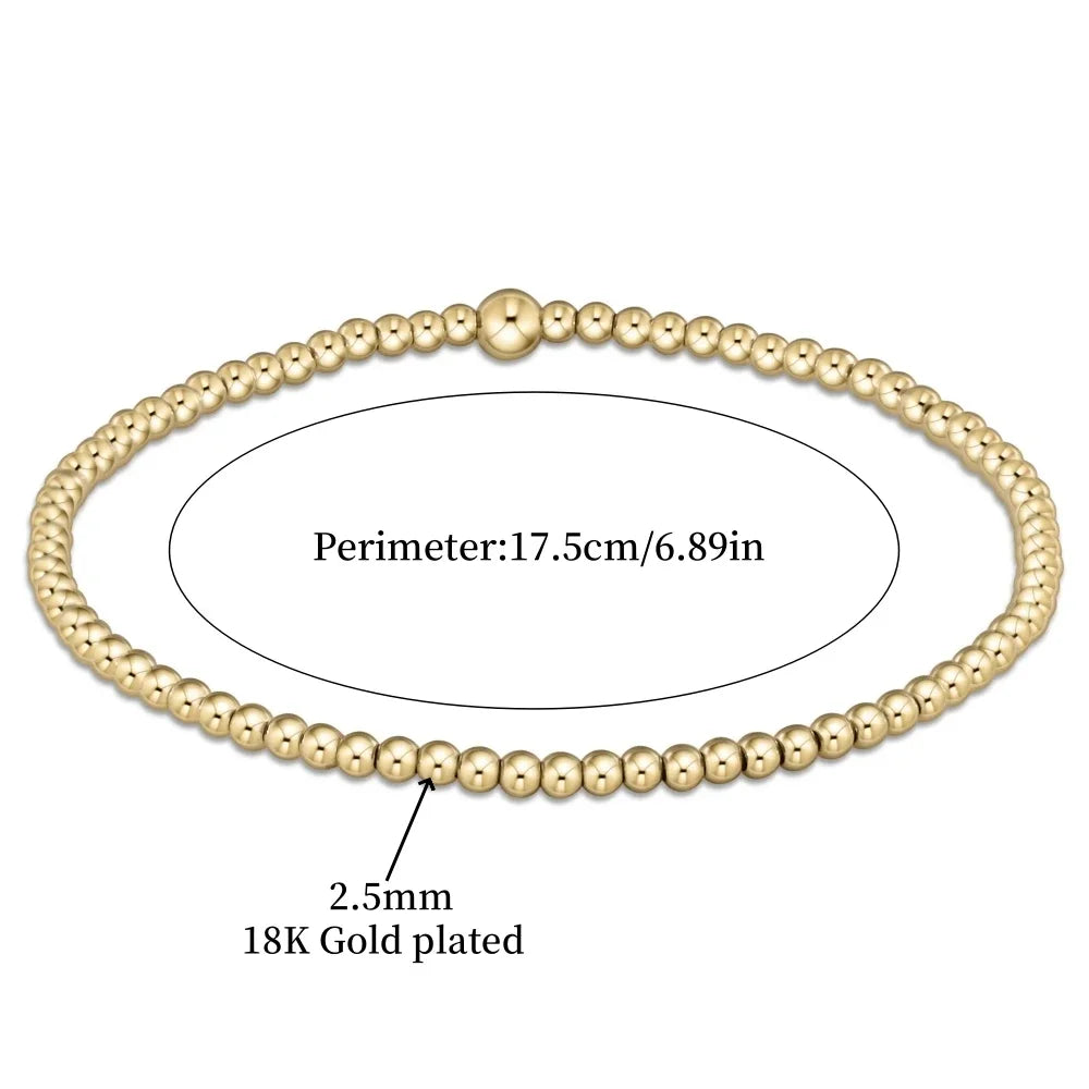 Set van turquoise en gouden kralenarmbanden