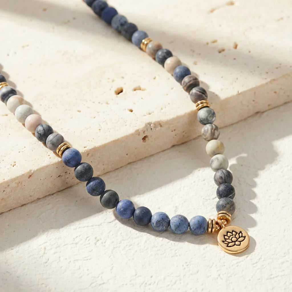 Jasper & Blue Aventurine Mala