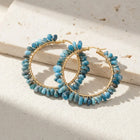Creative Apatite Hoop Earrings