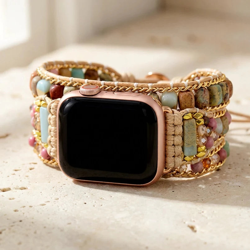 Healing Rhodochrosite Apple Watch Straps