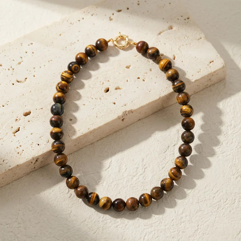 Bold Tiger's Eye Necklace & Earrings (set or separate)