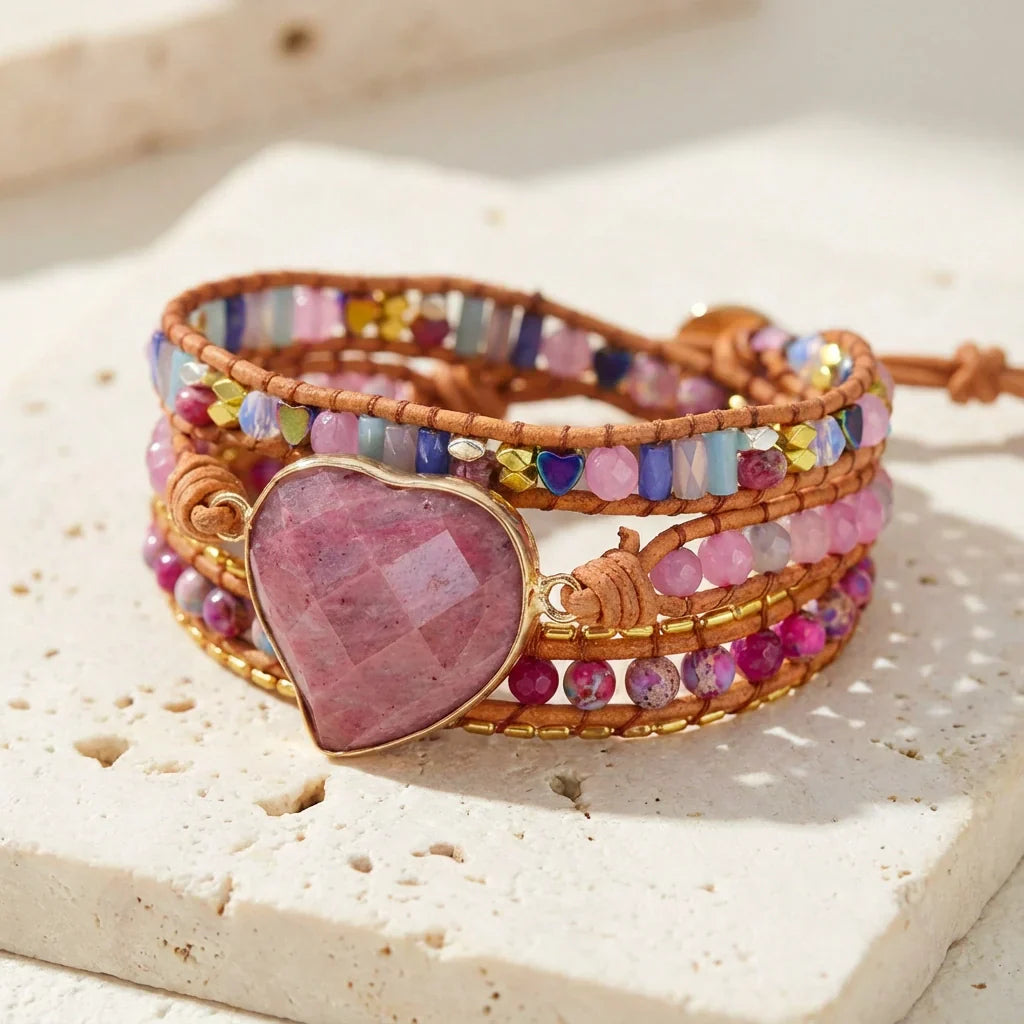 Rhodochrosite Love Bracelet