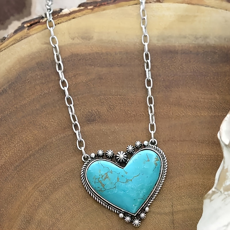 Zilveren tribale oorbellen met turquoise druppels