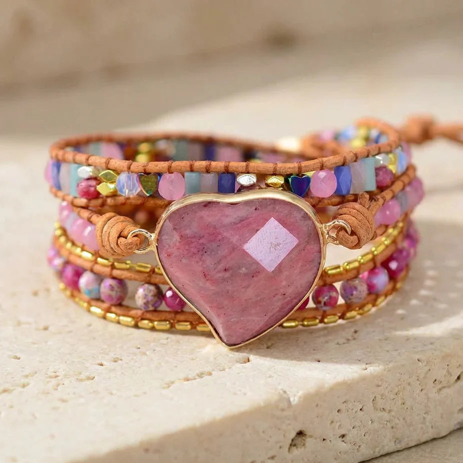 Rhodochrosite Love Bracelet