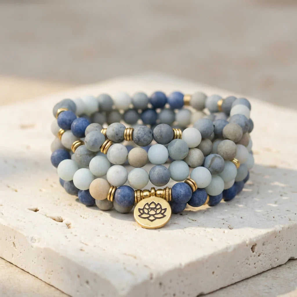Jasper & Blue Aventurine Mala