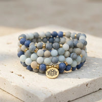 Jasper & Blue Aventurine Mala