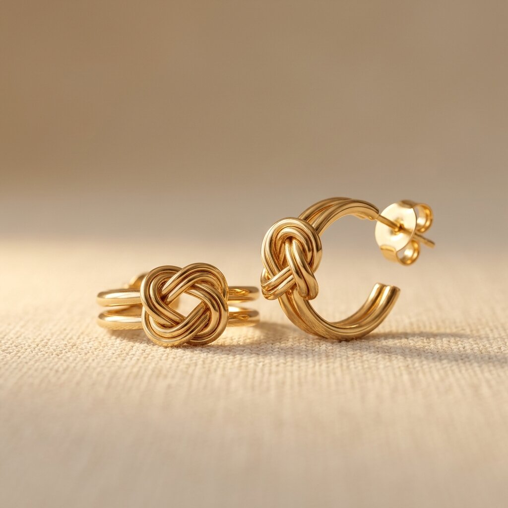 Gouden oorbellen met blauwe bloemen en zirkonia