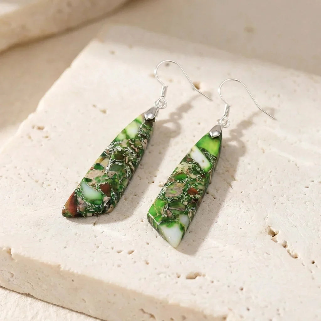 Earth Imperial Jasper Earrings