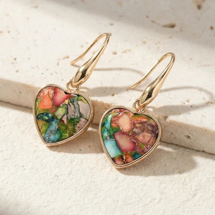 Grounding Heart Earrings