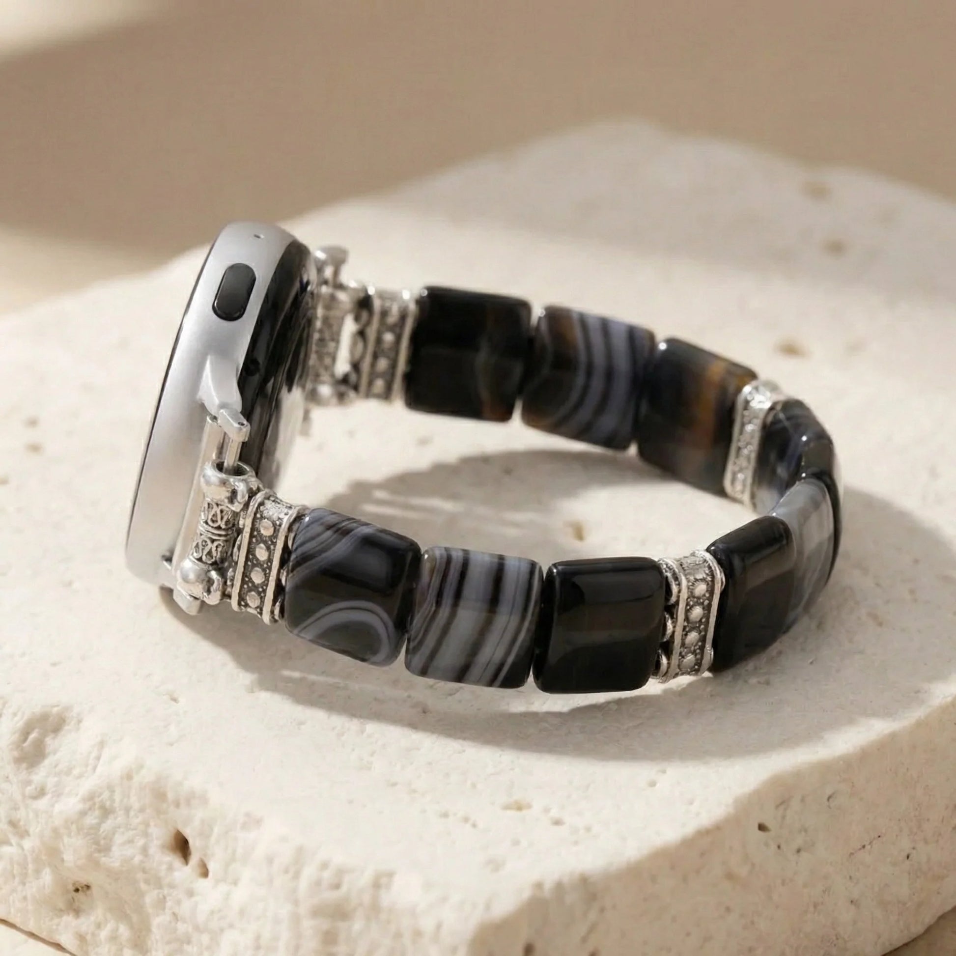 Onyx & Agate Samsung Watch Band