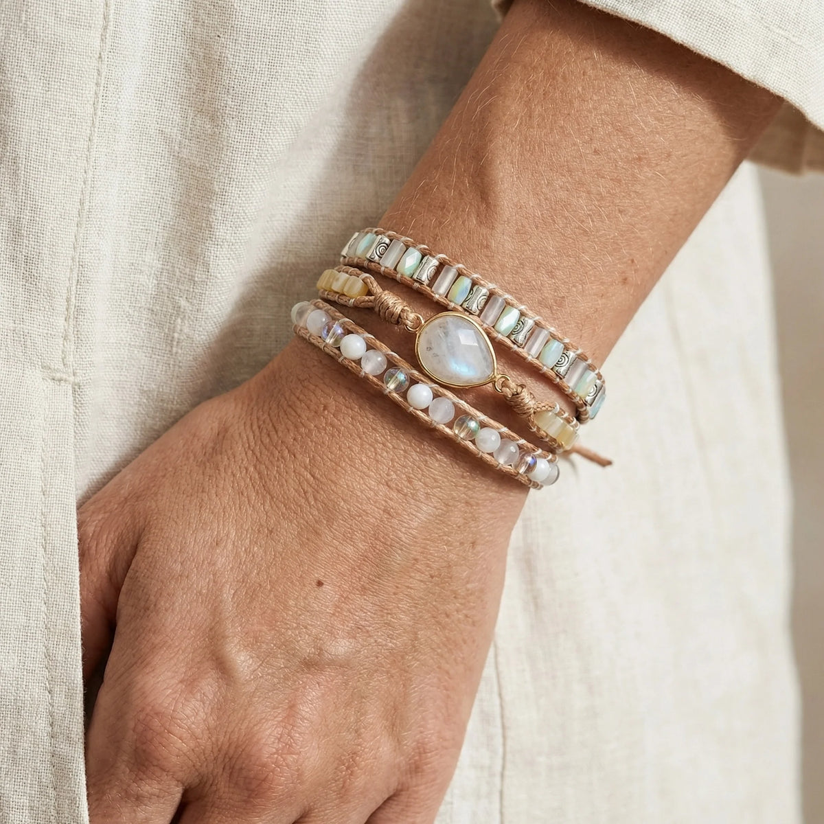 Inner Harmony Moonstone Bracelet