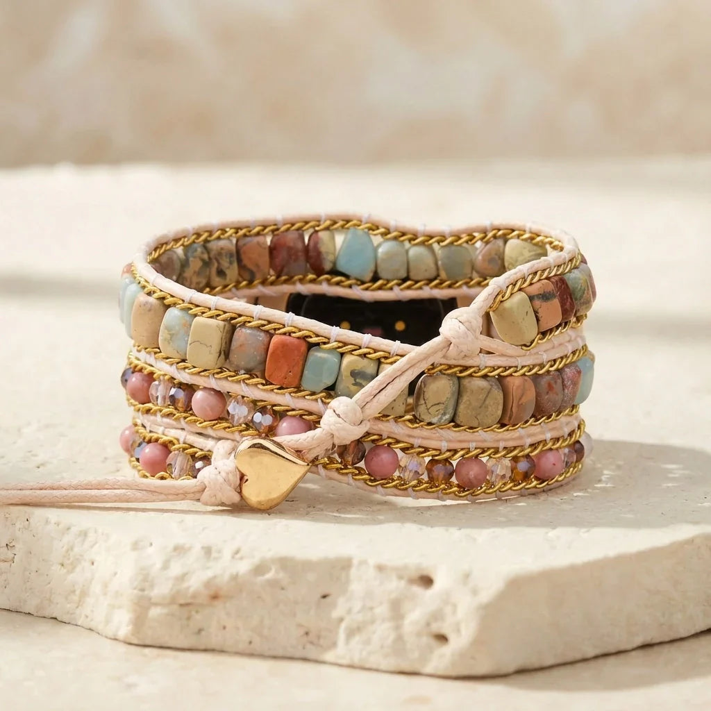 Healing Rhodochrosite Fitbit Watch Straps