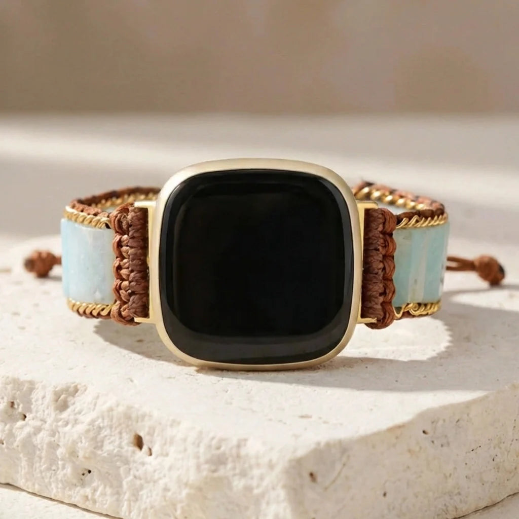Amazonite Honesty Fitbit Watch Band