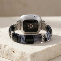 Onyx & Agate Fitbit Watch Band