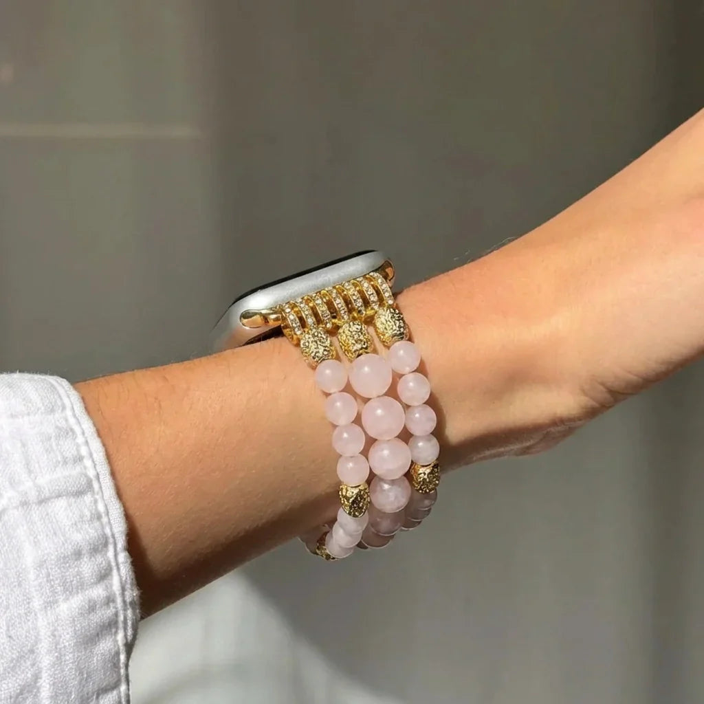 Healing Rose Quartz Apple Watch Band