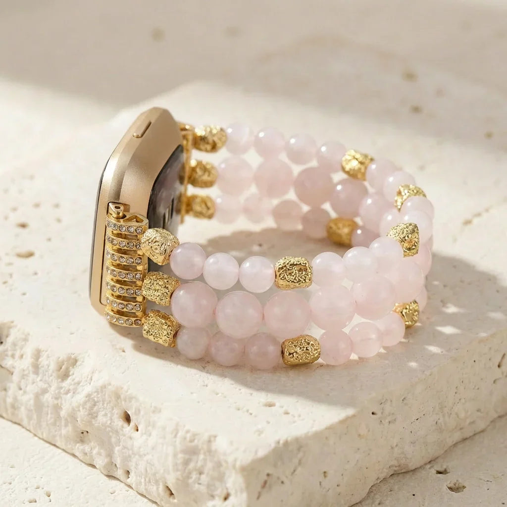 Healing Rose Quartz Fitbit Watch Band