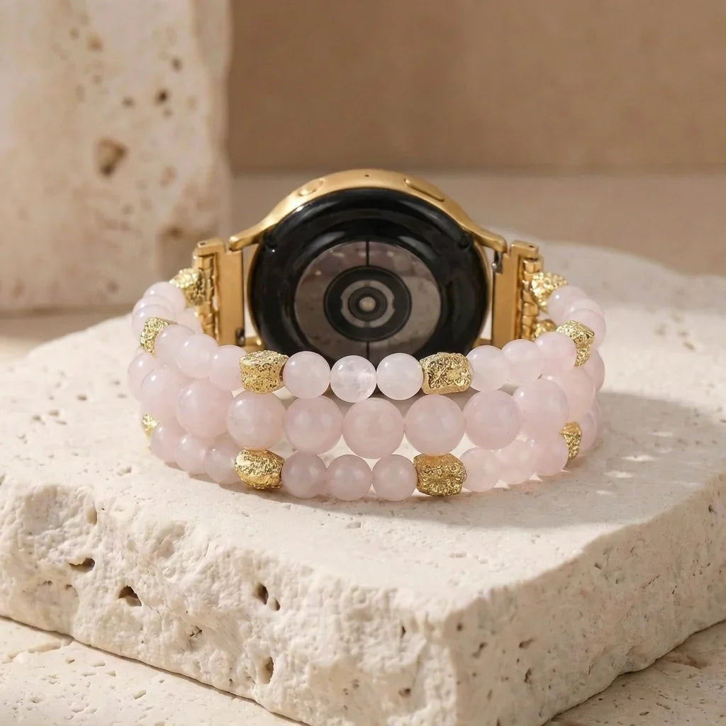 Healing Rose Quartz Samsung Watch Band