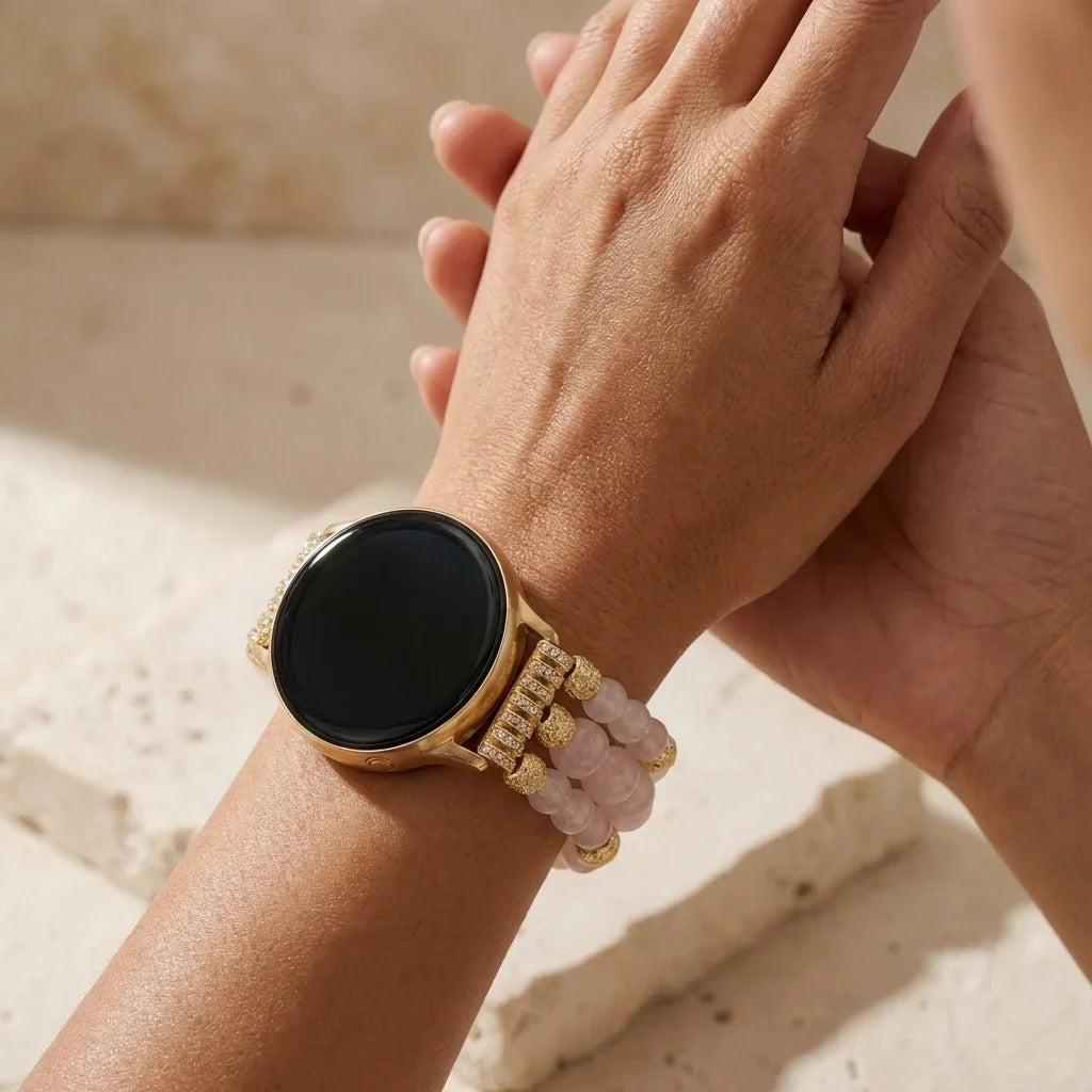 Healing Rose Quartz Samsung Watch Band