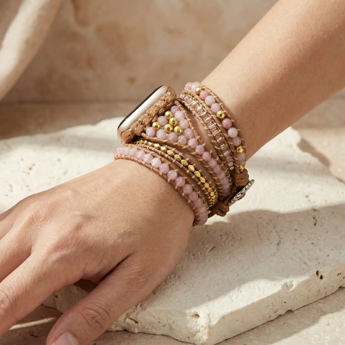Rose Quartz Love Fitbit Watch Straps