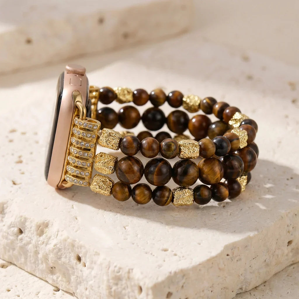 Grounding Tiger's Eye Apple Watch Band