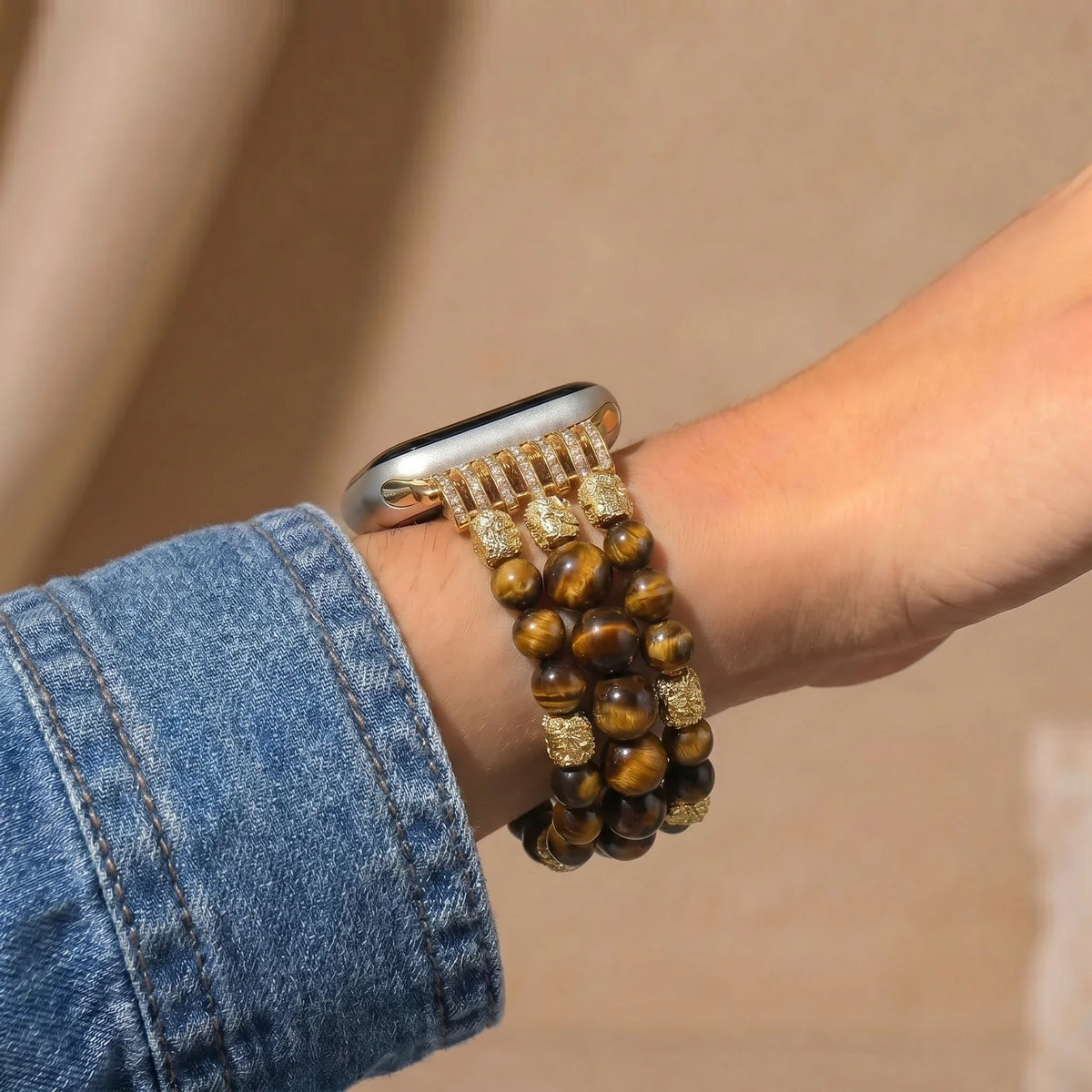 Grounding Tiger's Eye Apple Watch Band
