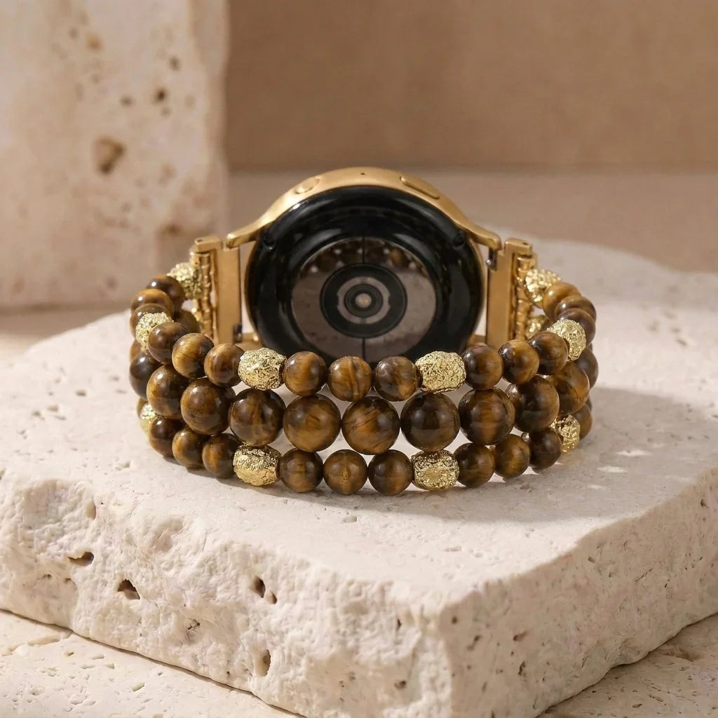 Grounding Tiger's Eye Samsung Watch Band
