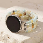 Balancing Amazonite Samsung Watch Band
