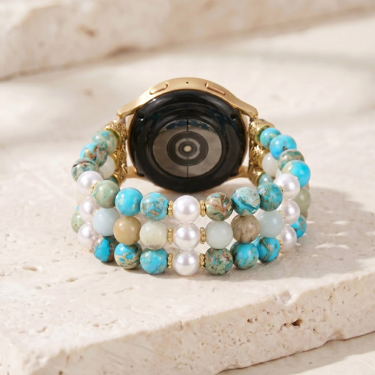 Ocean Breeze Jasper Samsung Watch Band