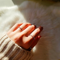 Gouden minimalistische pavé eternity ring