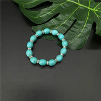 Bohemian armband met turquoise kralen