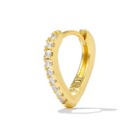 Gouden oorbellen met witte zirkonia