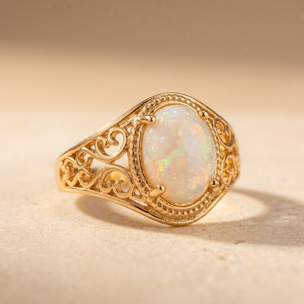 Vintage Silver Artistic Floral Ring
