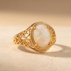 Vintage Silver Artistic Floral Ring