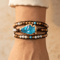 Handmade Turquoise Arrowhead Wrap Bracelet
