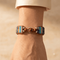 Turquoise Jasper Sodalite Tube Leather Wrap Bracelet