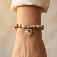 Natural Amazonite Matte Stone Bead Bracelet