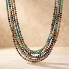Colorful Gemstone Beaded Gold Layered Necklace