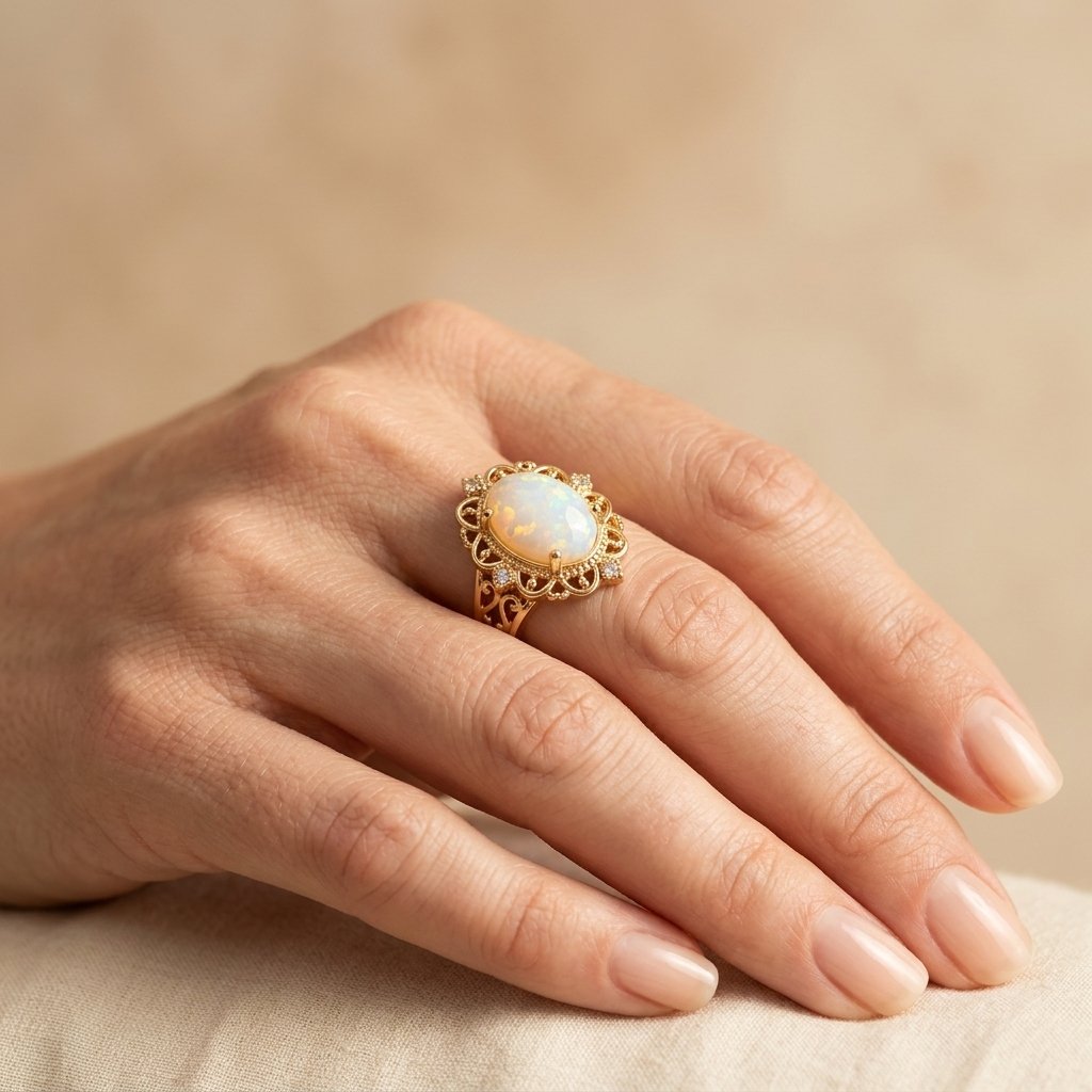 Vintage Silver Artistic Floral Ring