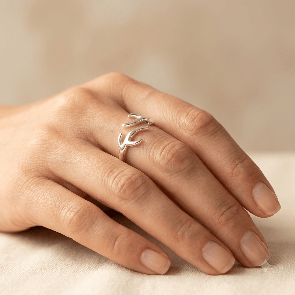 Sterling Silver Leaf Statement Ring